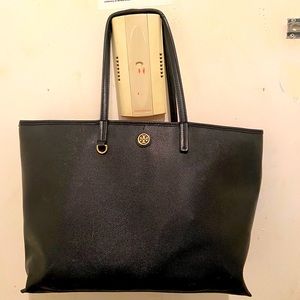 Black large Tory Burch tote